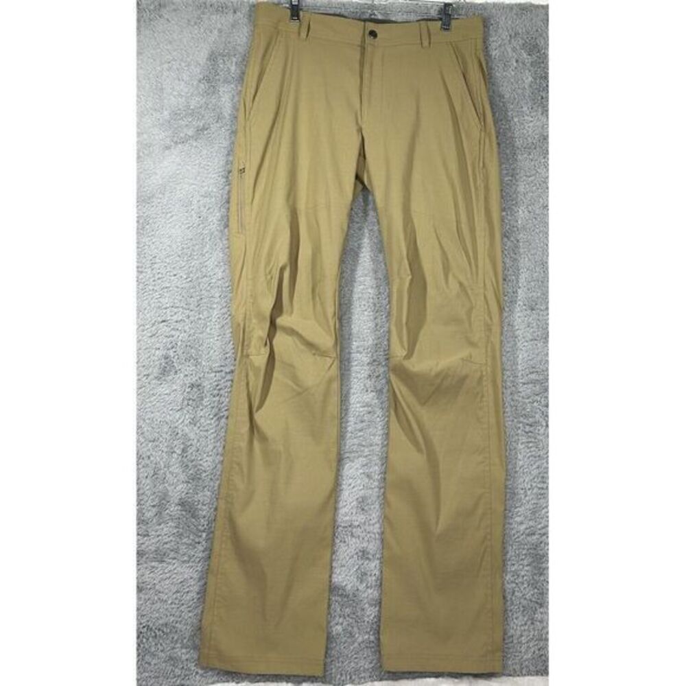 Columbia Cargo Pants Beige‎ Nylon Outdoor Men's Size 32x36 Omni-shield